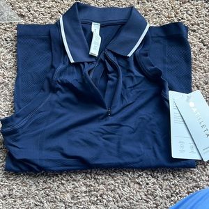 Athleta monument polo tank. Navy blue. XXS. NWT